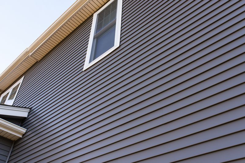 Grey Vinyl Siding Installation
